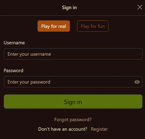 BetCave Casino login