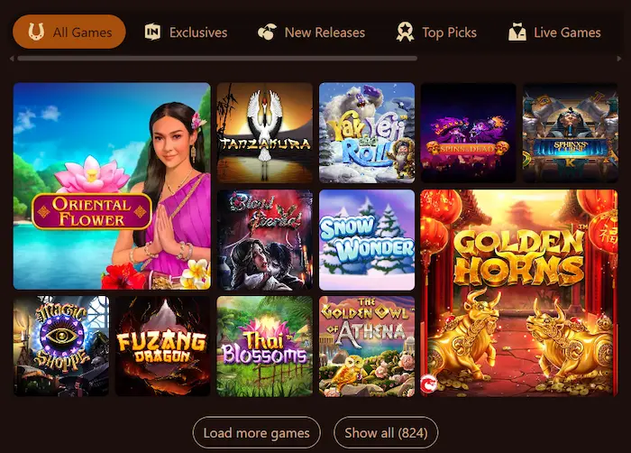 BetCave Casino games